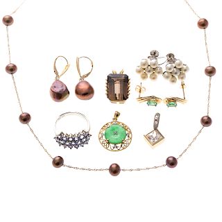 A Selection of Lady's Jewelry in 14K and 10K Gold