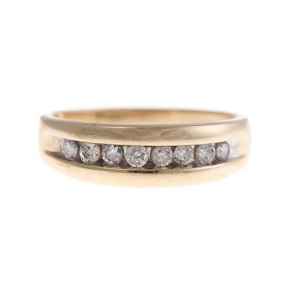 A Gentleman's Diamond Ring in 14K Gold