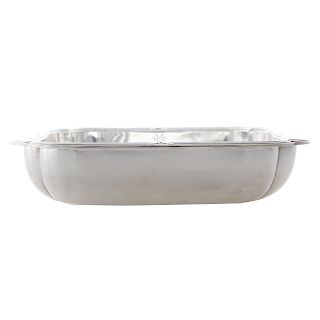 French silver dish