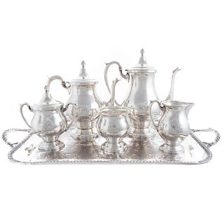 M. Fred Hirsch sterling 5-pc coffee & tea service