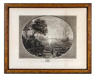 An English Engraving, 13 1/2 x 18 3/8 inches.