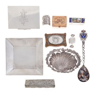 Cont. & Amer. silver objets de vertu & other items