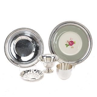 Collection of sterling silver tableware