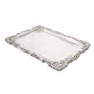 Austro Hungarian silver rectangular tray