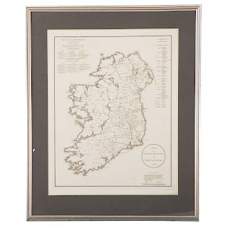 Map of Friends Meetings in Ireland 1794