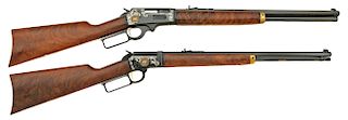 Marlin Models 336 and 39 Matched Pair "Brace of 1000" Centennial Lever Action Rifles Marlin Model 336