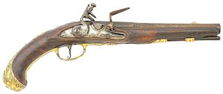 Fine Unmarked European Flintlock Coat Pistol