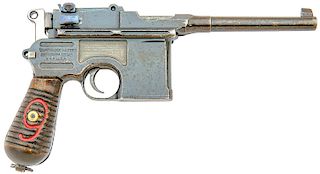 German C96 M30 Semi-Auto Pistol by Mauser Oberndorf