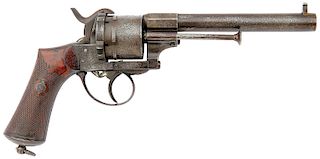 Belgian Lefaucheux Patent Double Action Pinfire Revolver