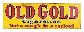 Old Gold Cigarettes Double Sided Tin Sign