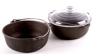 Two Wagner Ware 2 Qt. Dutch Ovens With Lid