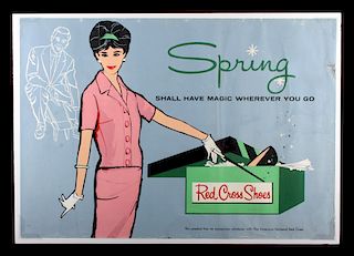 Original Red Cross Shoes Advertising Poster