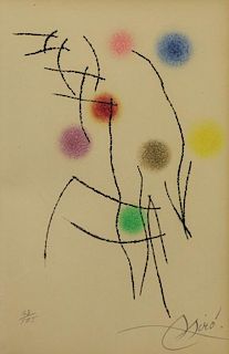 MIRO, Joan. Color Etching and Aquatint From "La