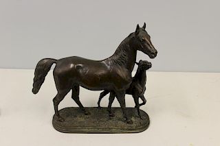 BONHEUR, Isadore Jules. Signed Bronze of a Horse.