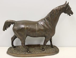 LENORDEZ, P. Signed Bronze Sculpture of a Horse.