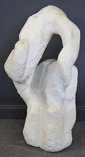 PAVIA, Phillip. Carved Marble Sculpture. Untitled