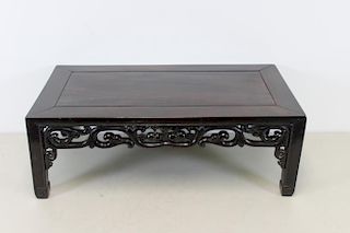 Antique Chinese Hardwood Low Table.