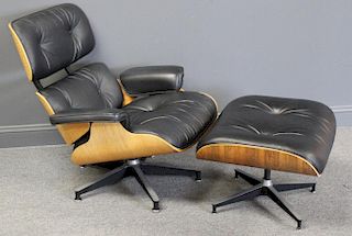 Charles Eames Lounge Chair and Ottoman.