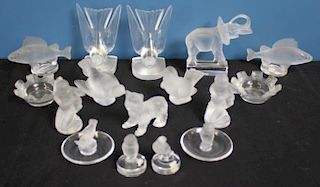 Lalique France Glass Grouping To Inc,
