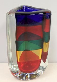 BIACONI, Fulvio, Signed Art Glass Vase.