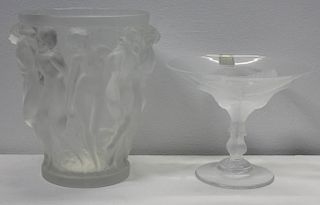 Lalique Glass Grouping Including Bacchantes.