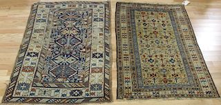 2 Antique and Finely Hand Woven Area Rugs