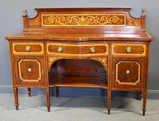 Magnificent Inlaid and Banded Edwardian Sideboard.