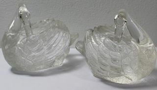 Pair of Faberge Style Rock Crystal and Precious