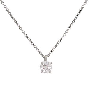 Tiffany and Co 950 Platinum Diamond by the Yard Pendant GIA Certificate
