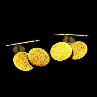 Tiffany & Co. Rare Cufflinks 18k Yellow Gold