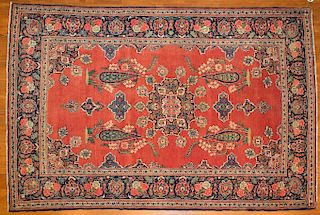 Antique Keshan rug, approx. 4.4 x 6.8