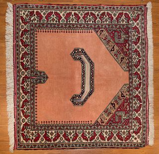 Persian Turkemon rug, approx. 3.7 x 4.3