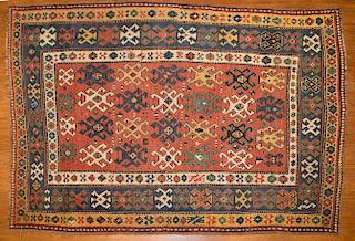 Antique Kazak rug, approx. 4.5 x 6.3