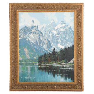 Roy Kerswill. Alpine Landscape, oil on canvas