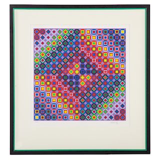 Victor Vasarely. Untitled Op-Art, serigraph