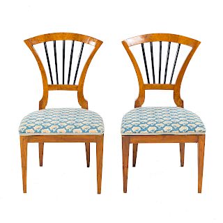Pair Biedermeier chairs