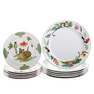 12 Vista Alegre Lynn Chase porcelain plates