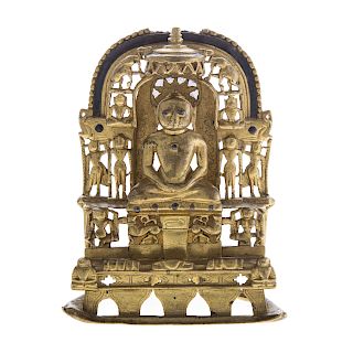 Indian bronze Jain shrine