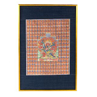 Tibetan thangka of Hayagriva