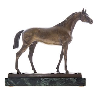 Hans Guradze. Standing Horse, bronze