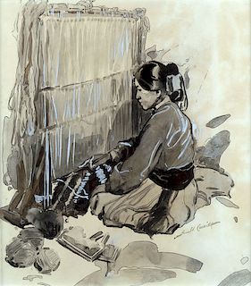 Navajo Weaver by Gerald Ira Diamond Cassidy