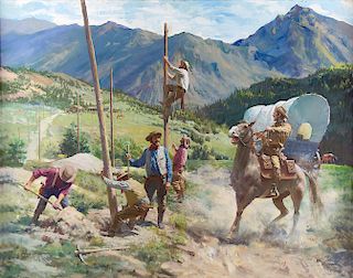 Talking Wires Take Over from the Pony Express by Harry Anderson