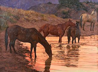 Watering Hole at Redlands by Bill Owen
