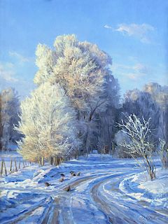 Winter Landscape by Clyde Aspevig