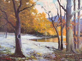 Autumn Pond by Robert W. Wood