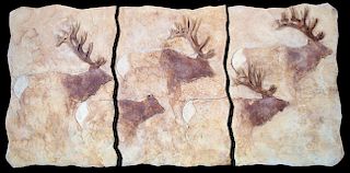 Elk Triptych by Brent Lawrence