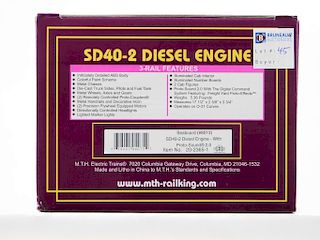 MTH Seaboard SD40-2 #8013 Diesel Engine Train