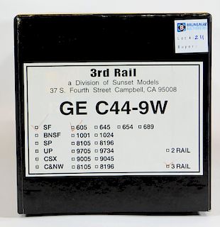 3rd Rail G2 C44-9W #605 O Gauge Electric Train