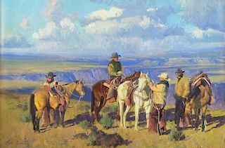 The Boys and Burro Creek by Bill Anton