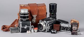Hasselblad 1000F with case and lenses, etc.